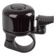 Skambutis mini bell, black steel, with self tapping screw