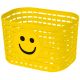 Krepšelis dviračiui priekinis vaikiškas M-WAVE Childrens Basket, yellow (20x13.5x12.5 cm)