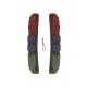 Kaladėlė stabdžių replacement rubber, 3-colored, for cartridge-brakeshoe,  including 2 stainless pins, each pair in PROMAX blister