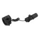 Skambutis Alloy Electric bicycle bell, black housing, with clamp for handlebar, with battery case, M-Wave-blisterpacking