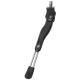 Kojelė atraminė kickstand, alloy, for center, adjustable 24"-29", black, without counter plate
