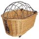 Krepšys dviračiui  wicker basket, M-WAVE "CARRIER TOP", for pets, 435 x 310 x 220/165 mm, for mounting at rear carrier