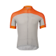 Marškinėliai dviratininko POC Essential Road Logo Jersey MED Zink Orange/Granite Grey