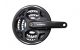 Žvaigždžių blokas priekinis Shimano 8s. black FC-M311 48/38/28T 170mm