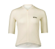 Marškinėliai dviratininko moterims POC Pristine Jersey MED Okenite Off-White