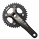 Žvaigždžių blokas priekinis MTB Shimano Crankset 10-speed FC-M640-2 36T 175mm