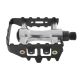 Pedalai MTB-pedal, PP-body, steel-cage, with reflector, german approval-no., black, OEM, tread 96x60mm