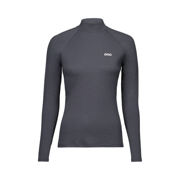 Marškinėliai slidininko moteriški POC Layer Merino Mock Neck Jersey 