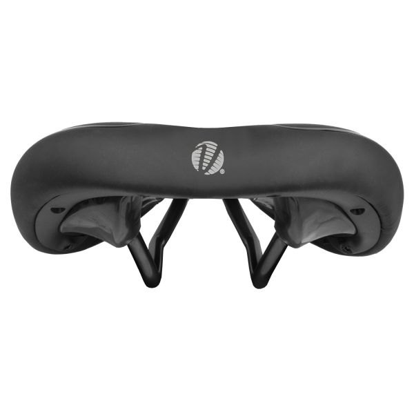 Balnelis VELO Velo-Fit Athlete FC, Road/MTB, L, 276 x 152 mm, black with silver stripes, on card