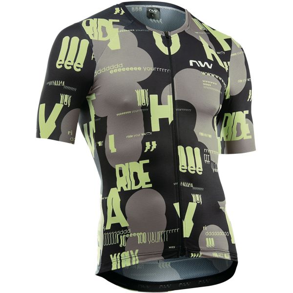 Dviratininko marškinėliai vyriški NW Blade Type Jersey Short Sleeve